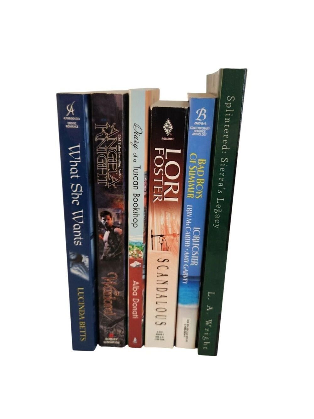 Romance Fiction Book Lot 6 Lori Foster Angela Knight Alba Donati